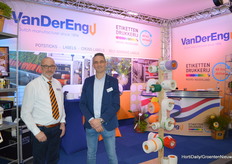 Peter du Crocq (Van der Eng) and Mark Ruigrok (Dutch Printing Labels) shared a stand.
